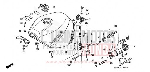 FUEL TANK CBR600FH de 1987